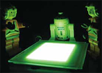 有機EL を使った電界発光の公開実験