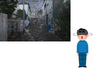 VR で水害を仮想体験してみよう