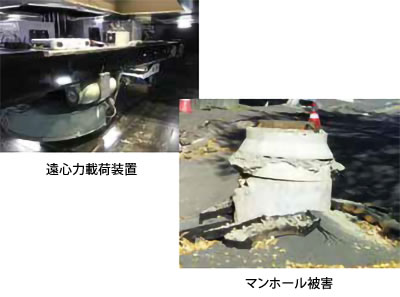 遠心力載荷装置を用いた液状化地盤の公開実験